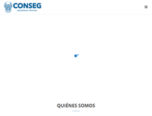 Tablet Screenshot of conseg.com.mx